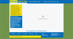 Desktop Screenshot of explorabilitiestherapy.com